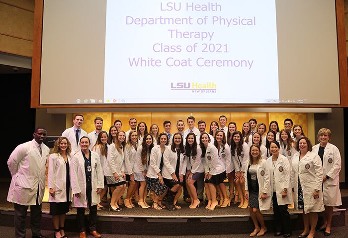 LSU Health New Orleans Physical Therapy Class of 2021 White Coat Ceremony